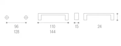 Giusti: Ручка металлическая с кристаллами Swarovski - WMN.693.128.KR02