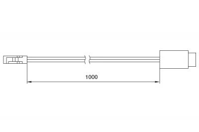 Провод питания 1000мм для LED Profile Tube