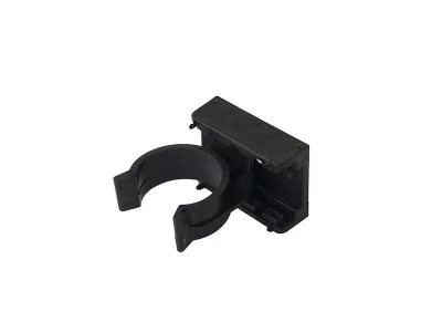 Клипса под цоколь ЛДСП FIRMAX, пластик, черный, 2 части