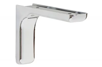 Менсолодержатель Leonardo 12, отделка хром глянец, комплект 2 штуки