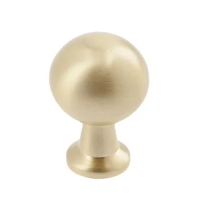 GTV: Ручка NORD кнопка, брашированное золото: GZ-NORD-1-18