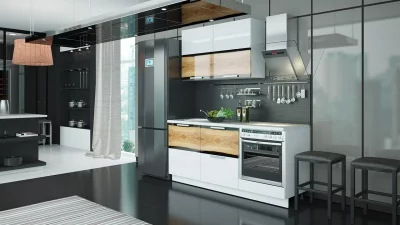 Кухонный гарнитур длиной - 180 см (со шкафом НБ)