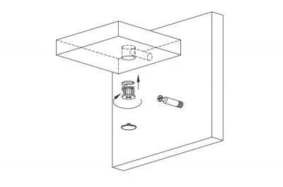 Эксцентрик для 22мм ДСП, отделка цинк (за 100 штук)