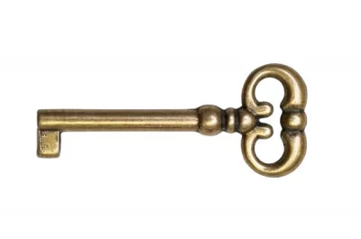 Ключ 45мм, отделка бронза античная