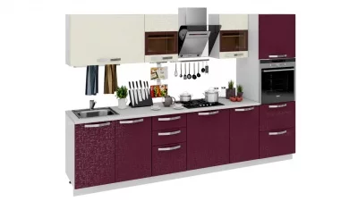 Кухонный гарнитур длиной - 300 см (с пеналом ПБ)