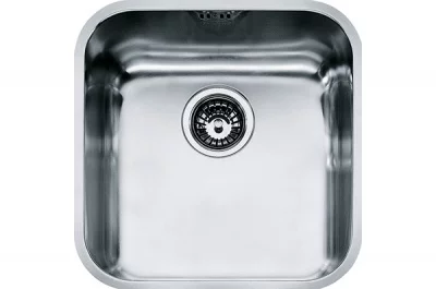 Мойка SVX 110-40, выпуск3,5&quot;, сталь полированная, стоп-вентиль в комплекте