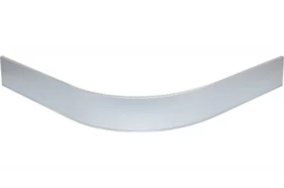 08 Закругление универсальное для цоколя ПВХ Н.100, гладкий алюминий