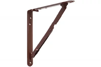 Менсолодержатель складной, L=200мм, отделка коричневый