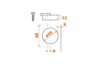 Петля 45" угловая с обратной пружиной