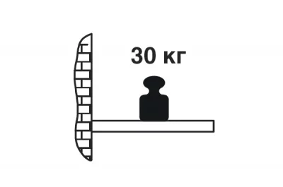 Менсолодержатель "Castello", отделка серебро античное, малый