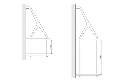 Переходник 160мм для MS0.1438, отделка хром глянец, комплект 2 штуки