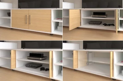 Шариковая направляющая h.35, L=460мм для поворотно-сдвижных фасадов, отделка цинк