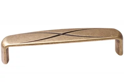 Ручка-скоба 128мм, отделка бронза античная