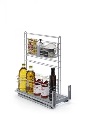 Kessebohmer: Контейнер для кухонных предметов «Кукинг АГЕНТ» отделка - титан.