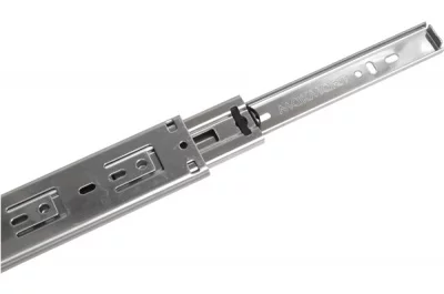 Комплект шариковых направляющих h.45, L=500мм полного выдвижения с доводчиком, отделка цинк Комплект шариковых направляющих h.45, L=500мм полного выдвижения с доводчиком, отделка цинк