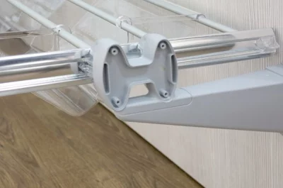 Держатель настенный для выдвижных элементов, отделка серая