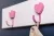 GTV: Крючок мебельный WM-HEART сердце, розовый: WM-HEART-RZ