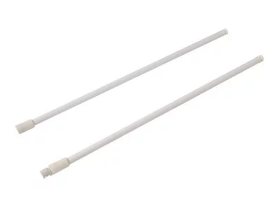 Рейлинг продольный Firmax глубина 400 мм белый, (2 рейлинга + 2 крепления)