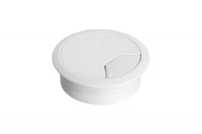 Заглушка кабель-канал, d.60, отделка белый