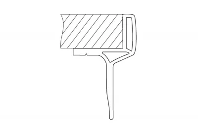 Карниз H.50мм для шторок-жалюзи, цвет Серый, L=2.18м