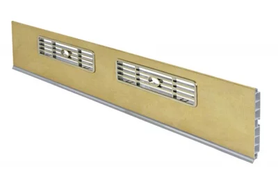 80 Решётка вентиляционная для цоколя ПВХ H.100, L=600, под золото