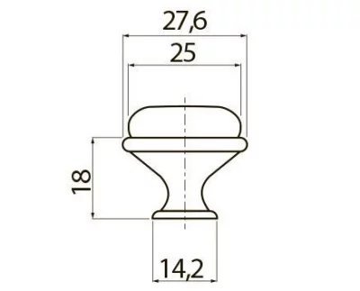 Мебельная фарфоровая ручка-кнопка , старое золото/синяя роза GTV GP-0728-J4-A-04