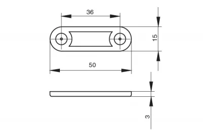 Подпятник, цвет черный (за 100 штук)
