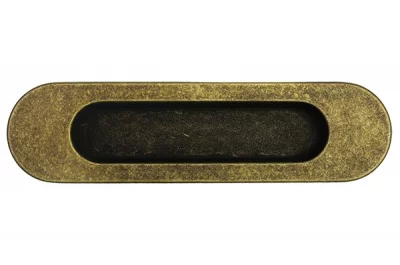 Ручка врезная 150мм, отделка бронза античная