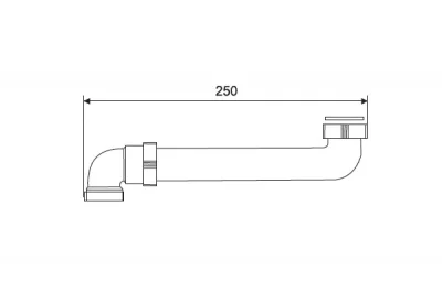 Отводная трубка для сифона