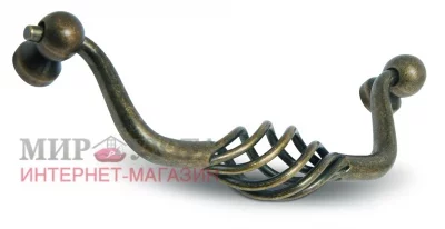 RETICULI Ручка-скоба 128мм бронза состаренная: UC02AB/128