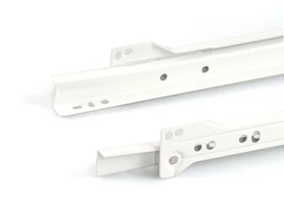 Направляющие роликовые Firmax длина 350 мм, белые, RAL9003, (4 части)