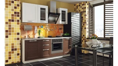 Кухонный гарнитур длиной - 210 см (со шкафом НБ)