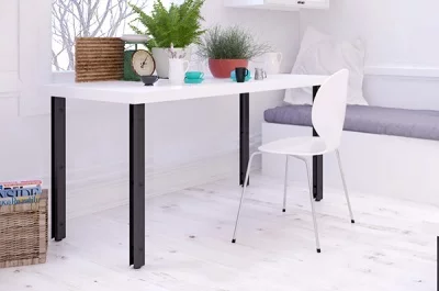 Нога для стола Бруклин, h.720, отделка черный бархат (матовый)