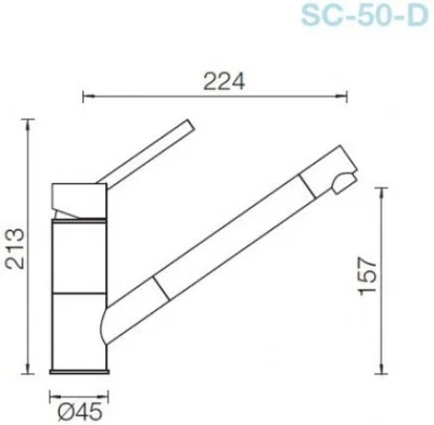 Schock: 710294 Смеситель SC-50, Cristalite, хром/эверест
