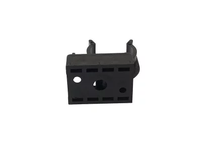 Клипса под цоколь ЛДСП FIRMAX, пластик, черный, 2 части