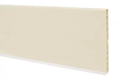 0443 Цоколь ПВХ H.150, L=4000, магнолия NEW