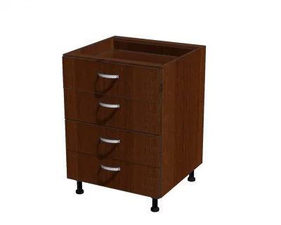 Корпус напольной тумбы, 4 ящика 700*560*720