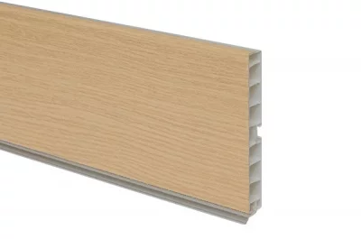 01 Цоколь ПВХ H.100, L=4000, дуб горный