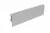 Профиль горизонтальный L=4080, отделка алюминий анодированный Профиль горизонтальный L=4080, отделка алюминий анодированный