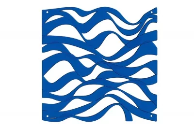 Комплект декоративных панелей ONDA 254х254мм (6 штук), отделка голубая