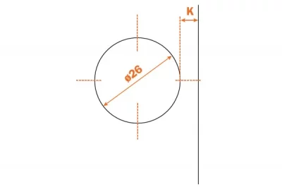 Петля 45" угловая для стекла Петля 45" угловая для стекла