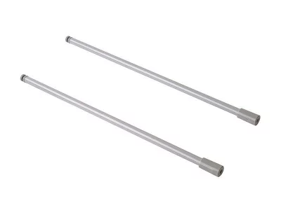 Рейлинг продольный Firmax глубина 350 мм серый, (2 рейлинга + 2 крепления)