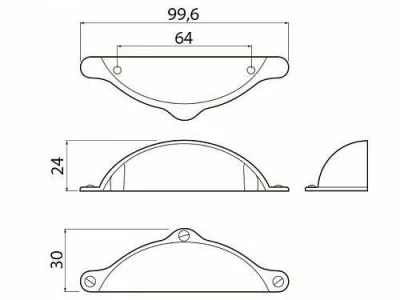 GTV: Ручка MARSALA L-64мм, медь: UZ-MARSA-64-15