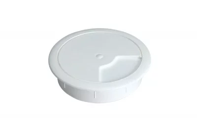 Заглушка кабель-канал, d.60, отделка белый