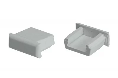 Заглушка глухая для профиля 1506, цвет серый