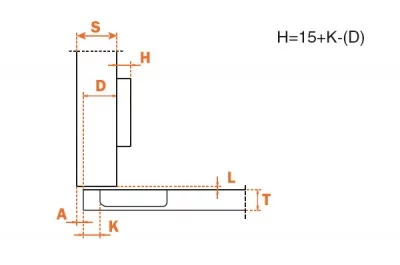 Петля 105" накладная