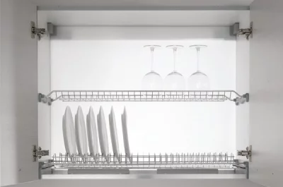 Сушка 2-уровневая в базу 600/16, отделка сталь