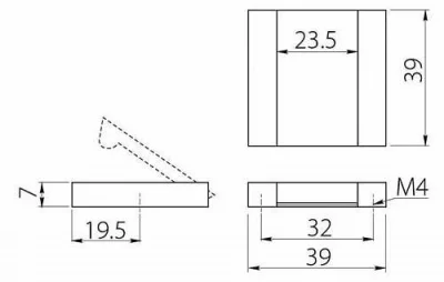 GTV: Мебельная ручка алюминиевая AA 114, алюминий UA-AA-114-05