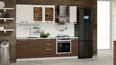 Кухонный гарнитур длиной - 240 см (со шкафом НБ)