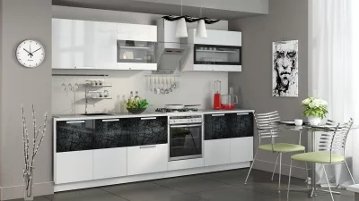 Кухонный гарнитур длиной - 300 см (со шкафом НБ)